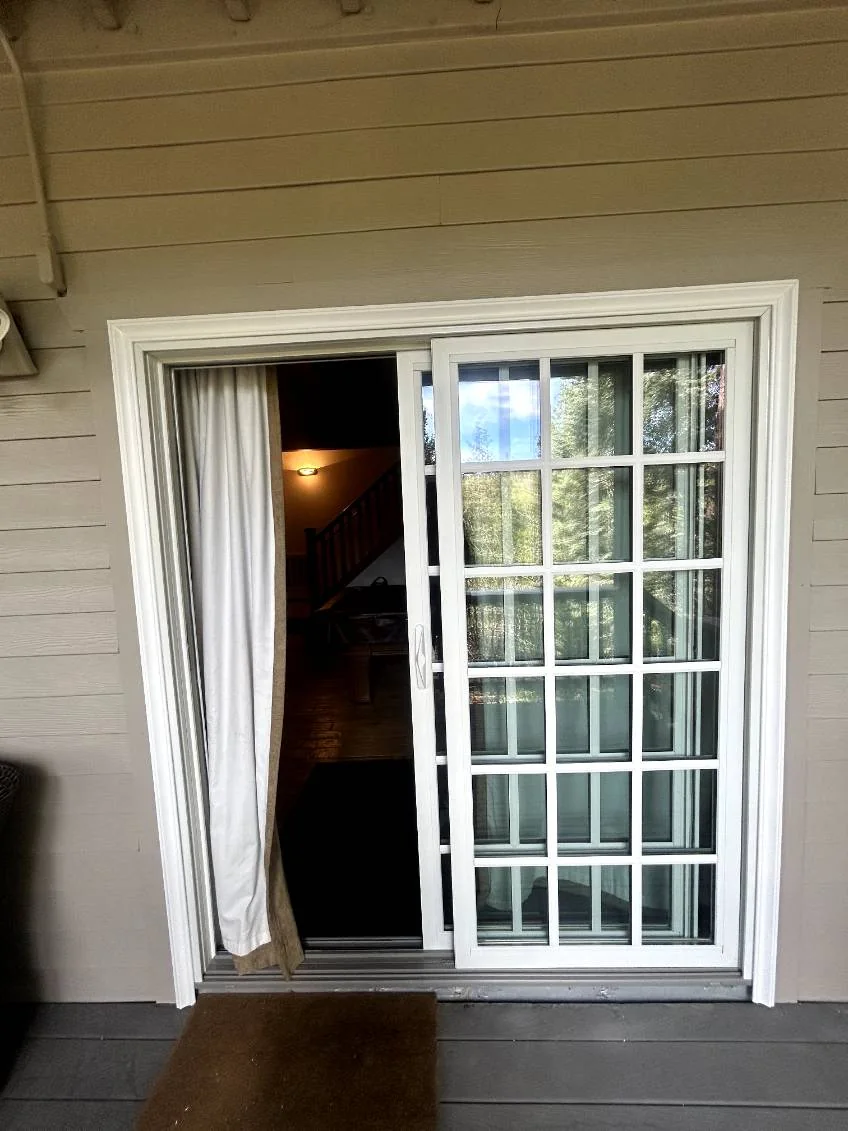 Sliding patio door with grids, RJ Construction